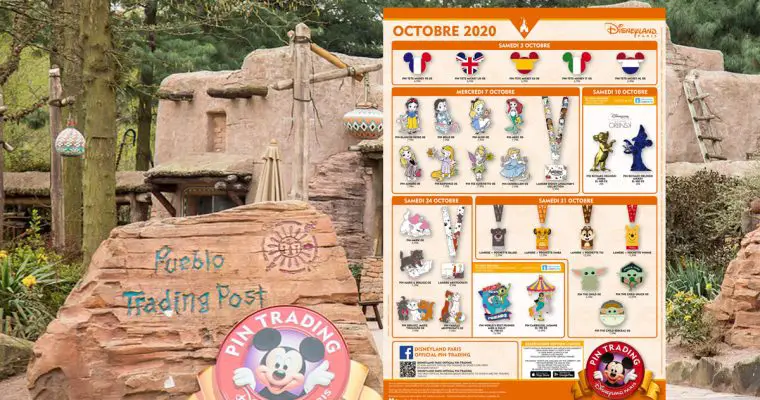 Disneyland Paris October 2020 Pin Release Information