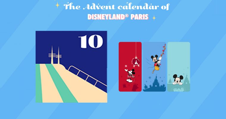 Day 10 Disney Phone Screensaver: Disneyland Paris Christmas Advent Calendar