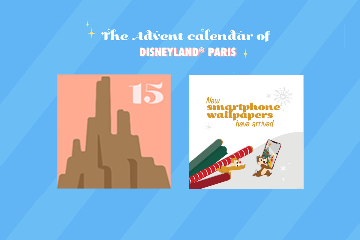 Day 15 Festive Disney Smartphone Backgrounds: Disneyland Paris Christmas Advent Calendar