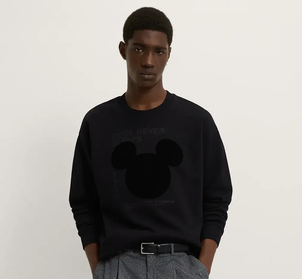 Zara Mickey Mouse silhouette sweatshirt - £29.99