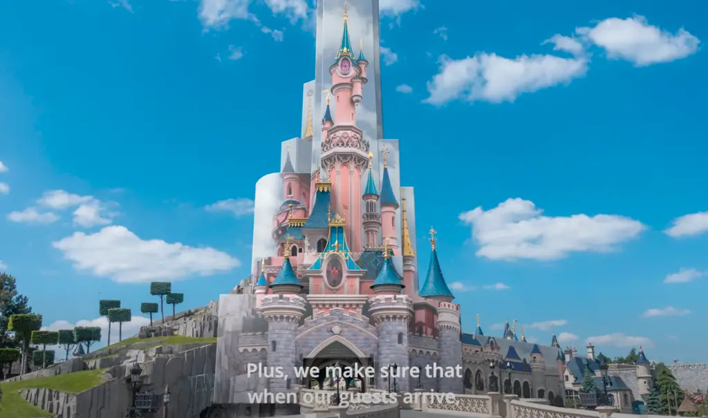 Sleeping Beauty Castle Refurbishment printed tarp cover