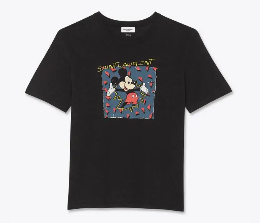 SAINT LAURENT MICKEY MOUSE" T-SHIRT