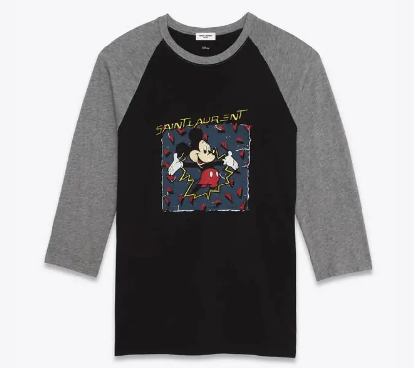 SAINT LAURENT MICKEY MOUSE" T-SHIRT