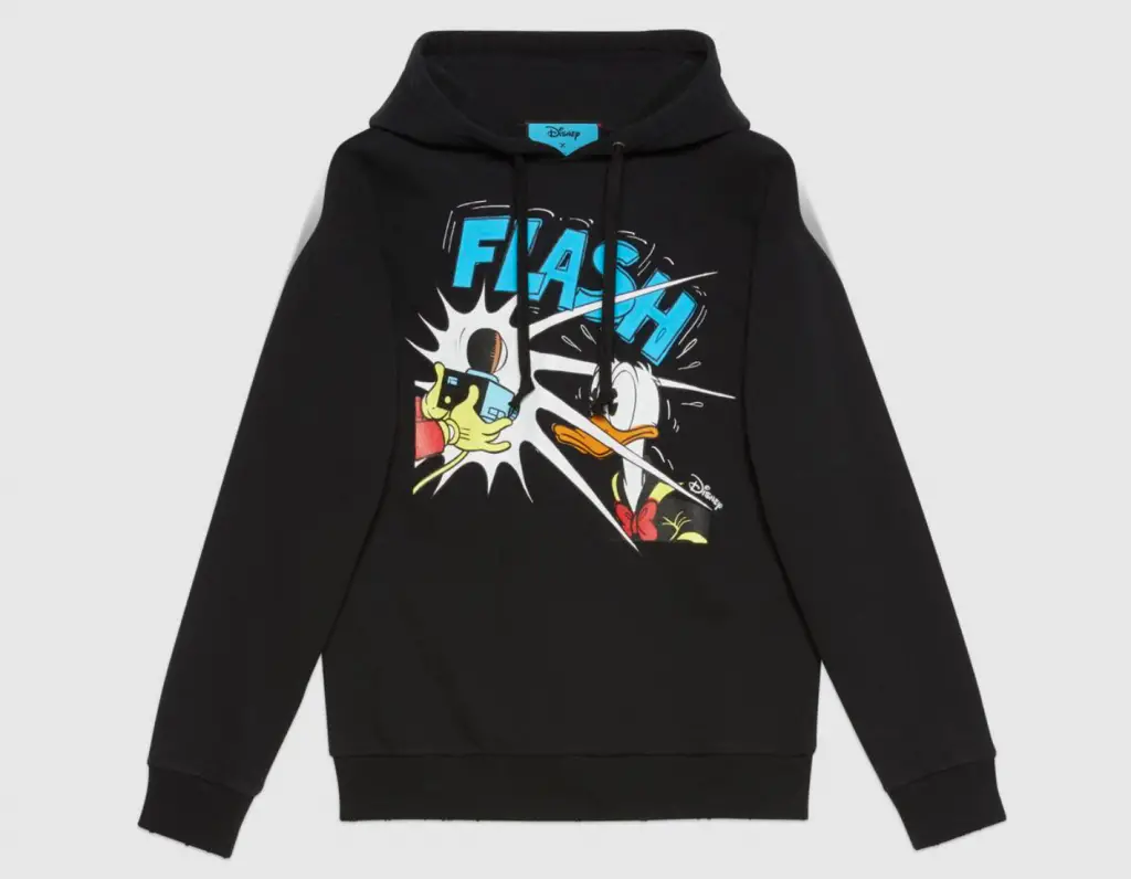 Disney x Gucci Donald Duck hooded sweatshirt