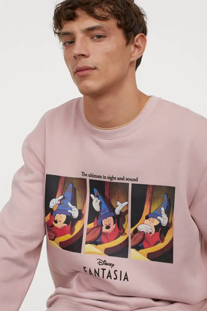 pink h&m fantasia jumper sweatshirt sweater