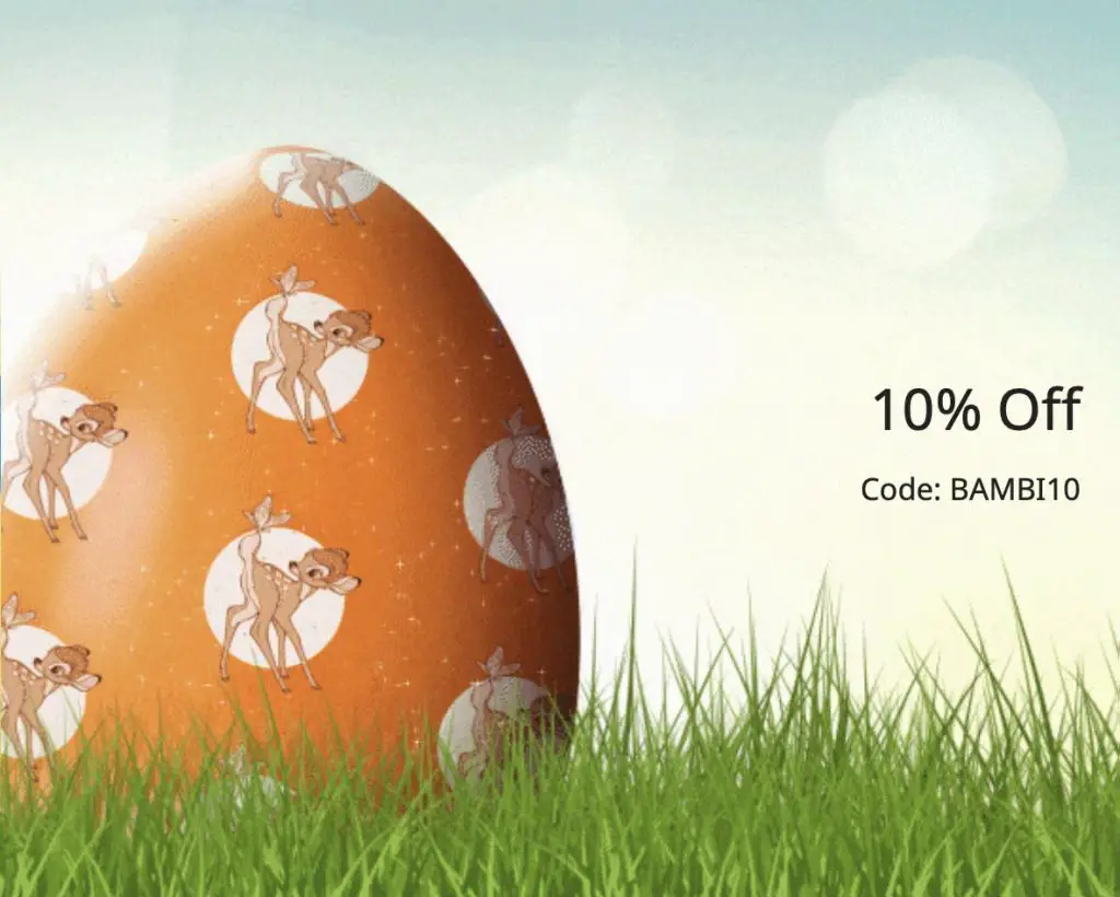 shopdisney easter egg 10% off sitewide