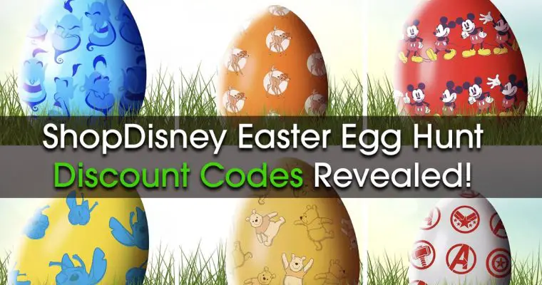ShopDisney Character Easter Egg Hunt Discount Codes 2021