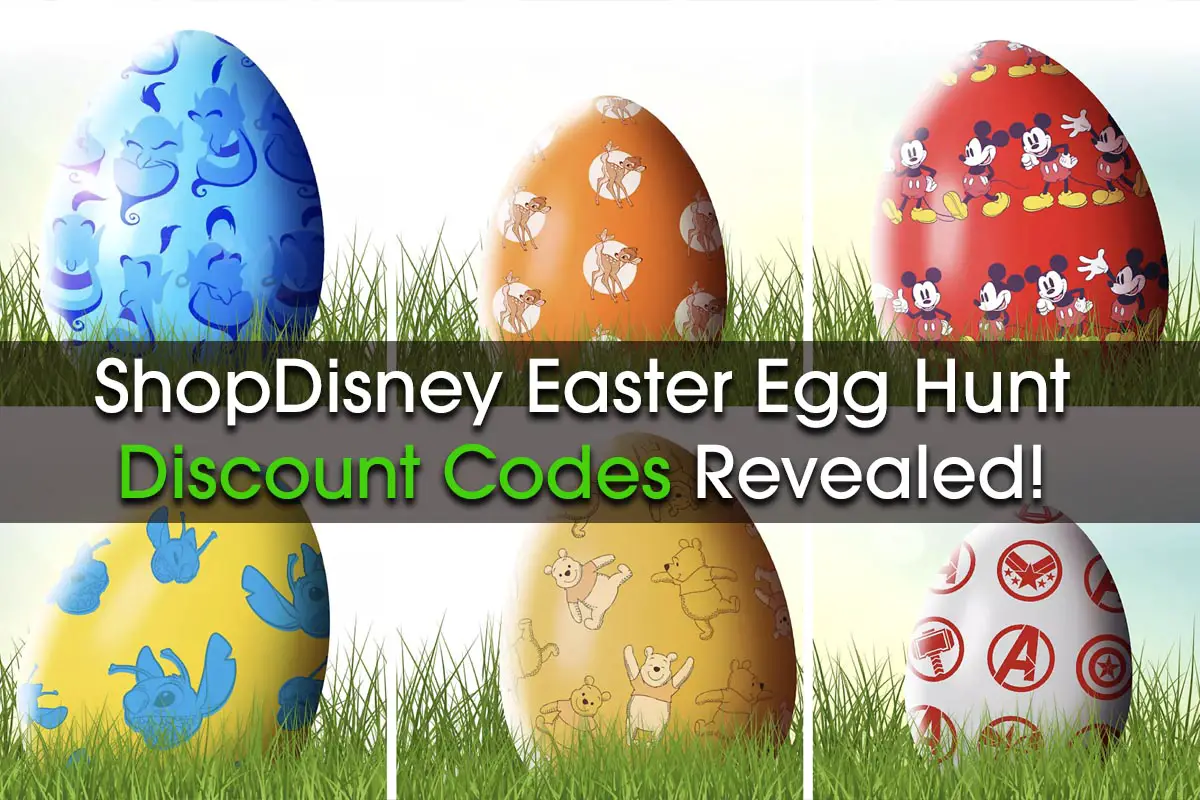 ShopDisney Character Easter Egg Hunt Discount Codes 2021