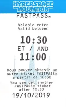 disneyland paris fastpass guide, Space Mountain fast pass