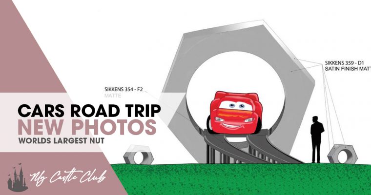NEW PHOTOS: Cars Road Trip Attraction, Lightning McQueen & the Worlds Largest Nut