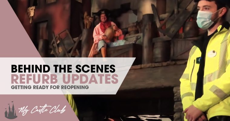 Disneyland Paris Shares Behind-the-Scenes Video Ahead of Reopening : Disneyland Railroad, Castle Refurbishment, and Pirates of the Caribbean