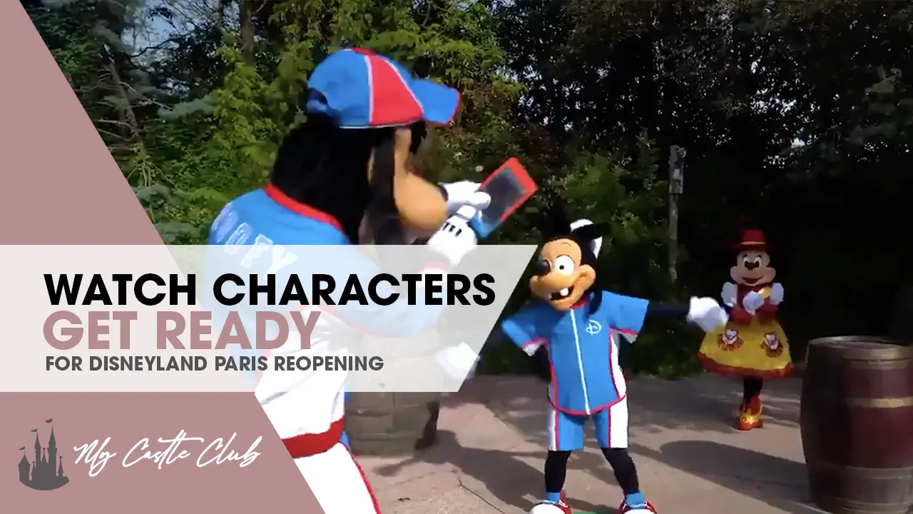 Goofy, Max, Chip & Dale get ready for Disneyland Paris Reopening