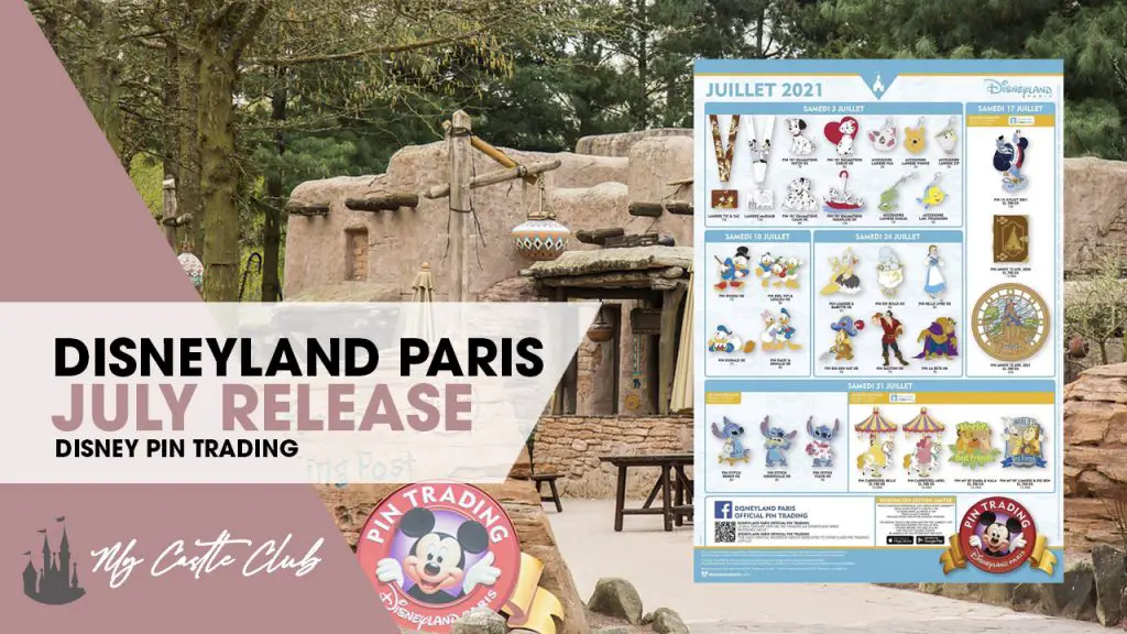 DISNEYLAND PARIS JULY PIN RELEASE