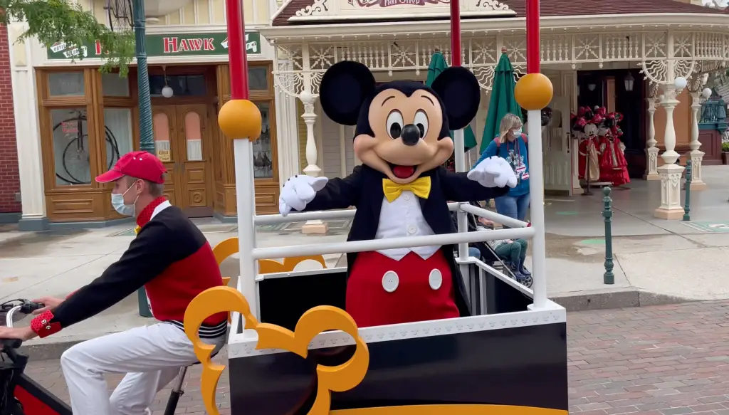 See Mickey Mouse on the Bike Ride Cavalcade at Disneyland Paris