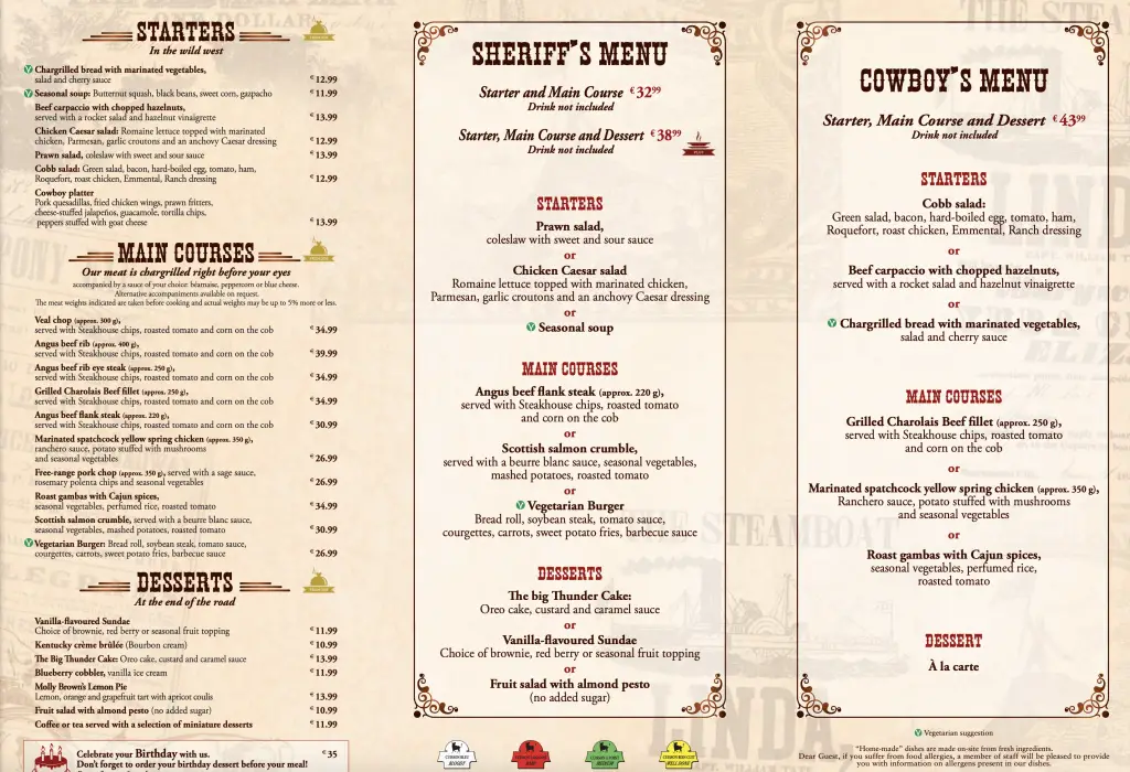 Silver Spur Restaurant New Menu