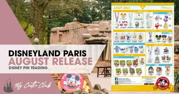 Disneyland Paris August 2021 Pin Release Information