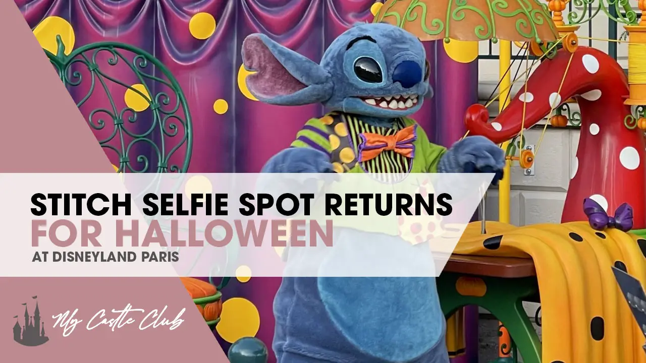 Stitch Selfie Spot Returns to Disneyland Paris at the Casey Corner for Halloween!