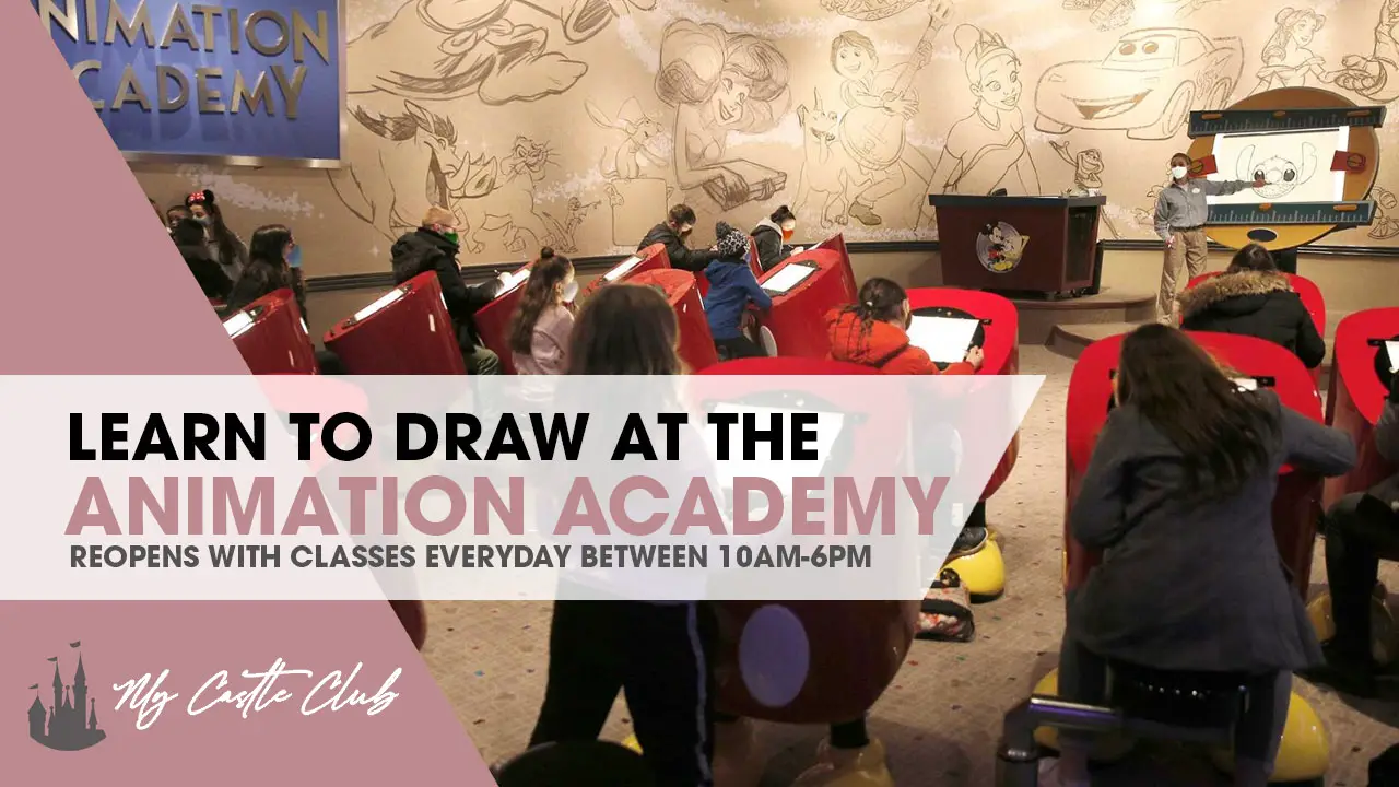 Animation Academy has officially reopened at Walt Disney Studios Park at Disneyland Paris