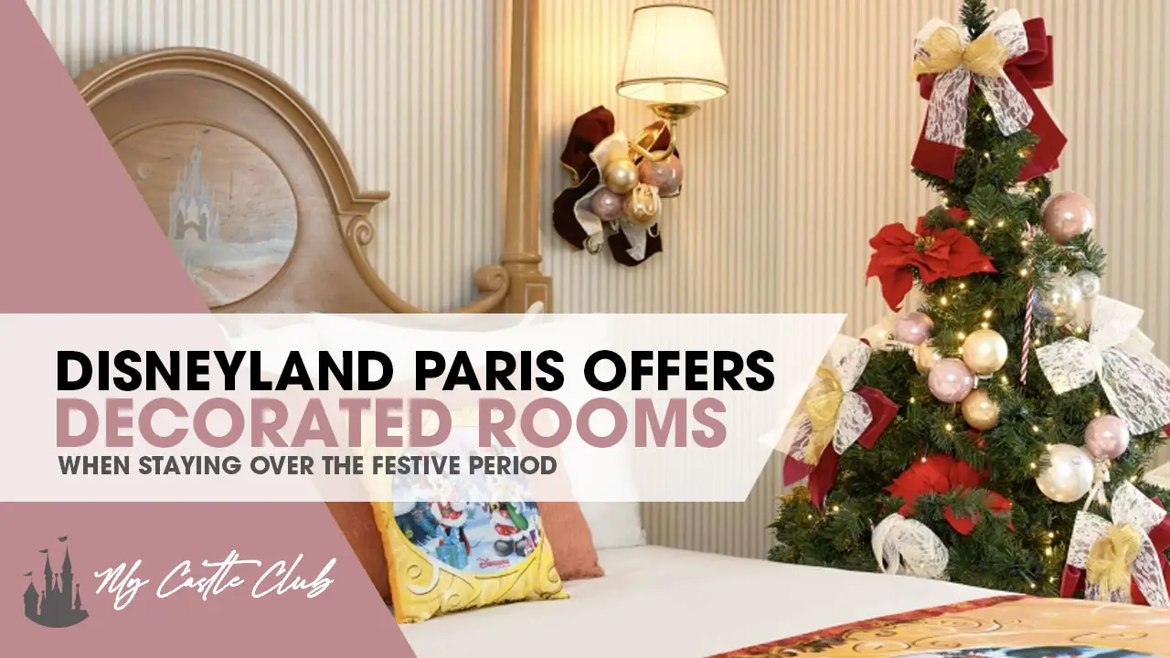 Christmas Decorated Rooms at Disneyland Paris including a Twinkling Tree!