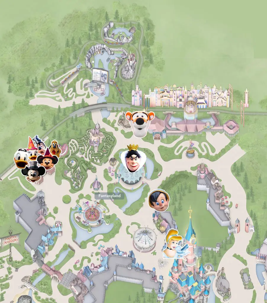 Disneyland Paris halloween character locations - Fantasyland