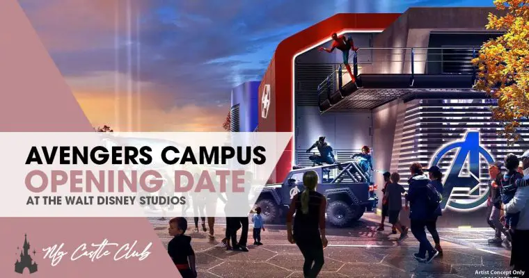 Avengers Campus Opening Date for Walt Disney Studios Park at Disneyland Paris is Summer 2022.