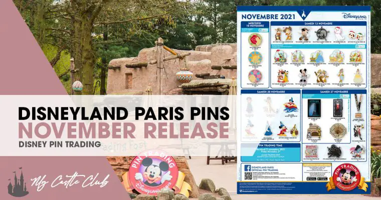 Disneyland Paris November 2021 Pin Release Information