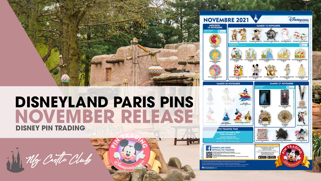 Disneyland Paris November 2021 Pin Release Information
