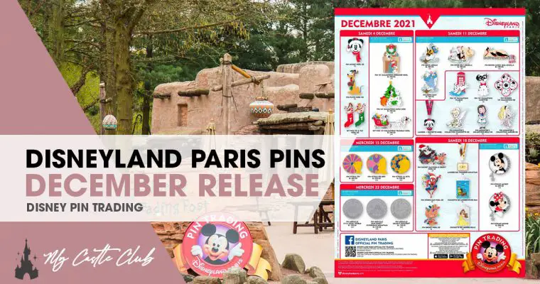 Disneyland Paris December 2021 Pin Release Information