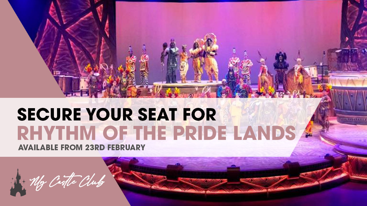 Secure your seat available for The Lion King: Rhythms of the Pride Lands show
