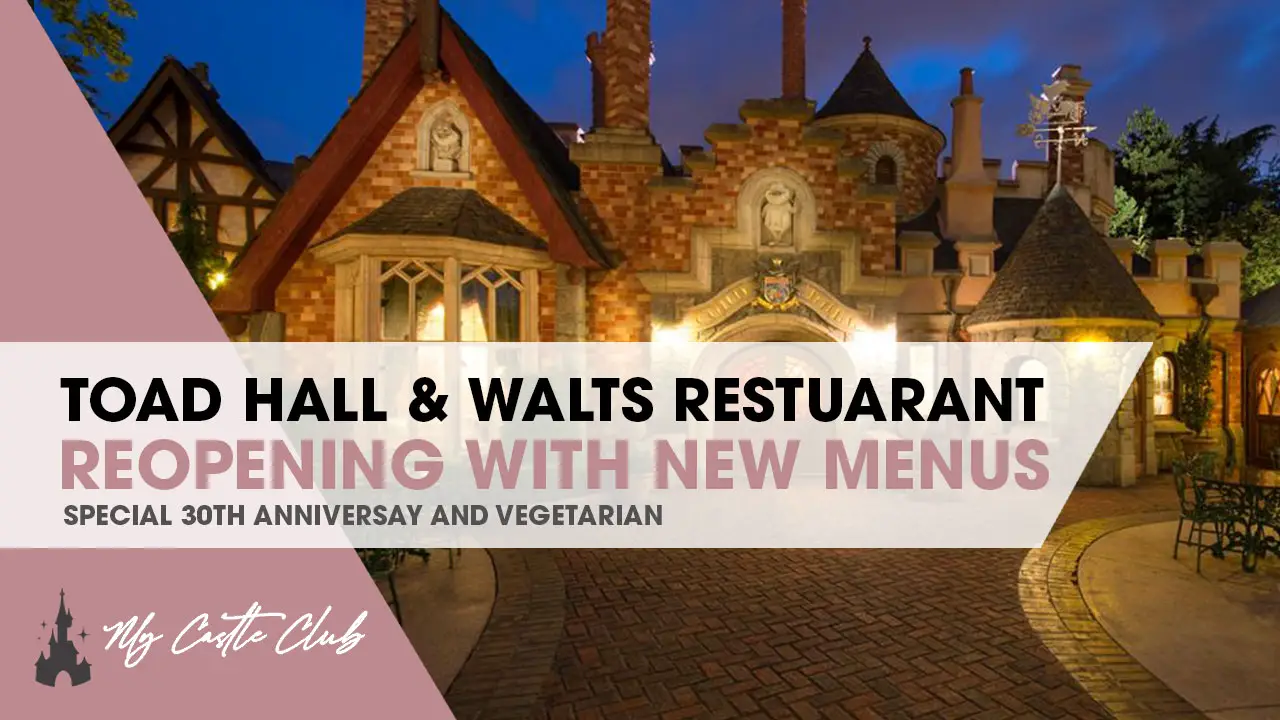 Walt’s Restaurant and Toad Hall Reopening with new Anniversary Menu’s