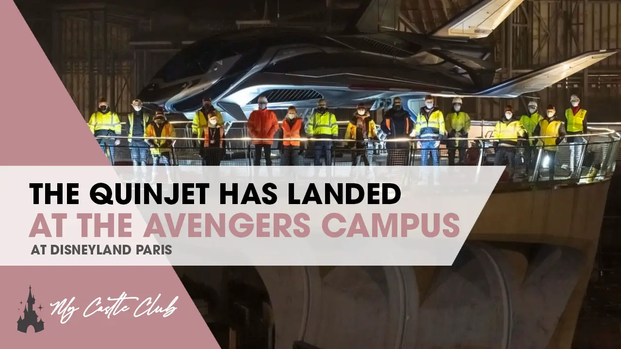 Quinjet Installed in Avengers Campus at Disneyland Paris