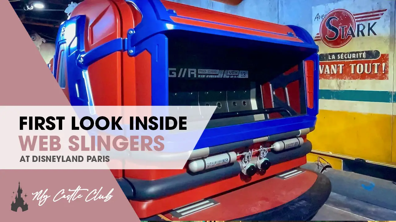 First Look at the Web Slingers ride vehicles at Disneyland Paris, with hidden details!