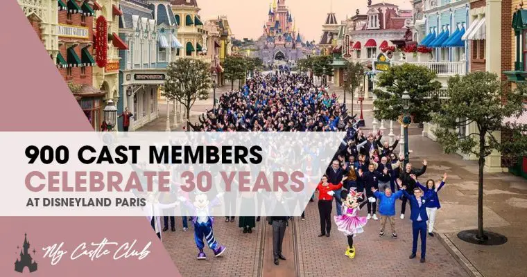 900 Cast Members Celebrate 30 years at Disneyland Paris