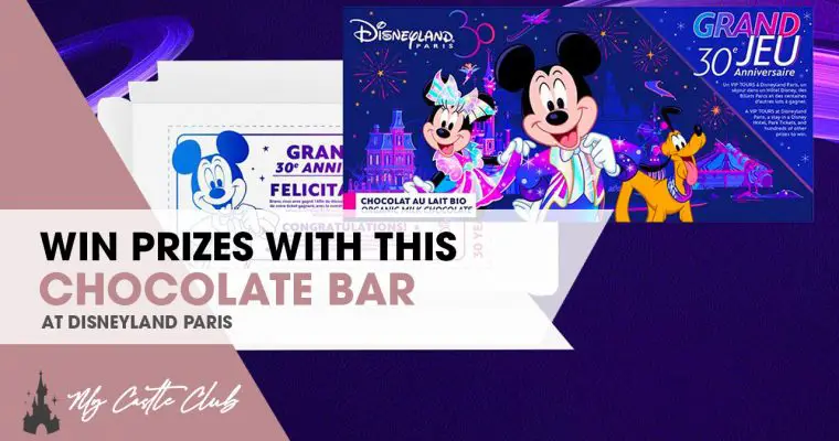 Disneyland Paris to Release Willy Wonka Style Chocolate Bar, with exclusive prizes as part of the 30th Celebrations!