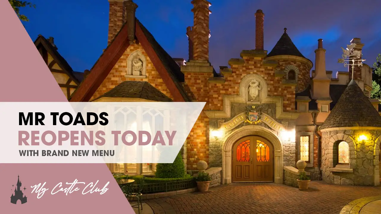 Toad Hall Restaurant Reopens with a new Menu at Disneyland Paris