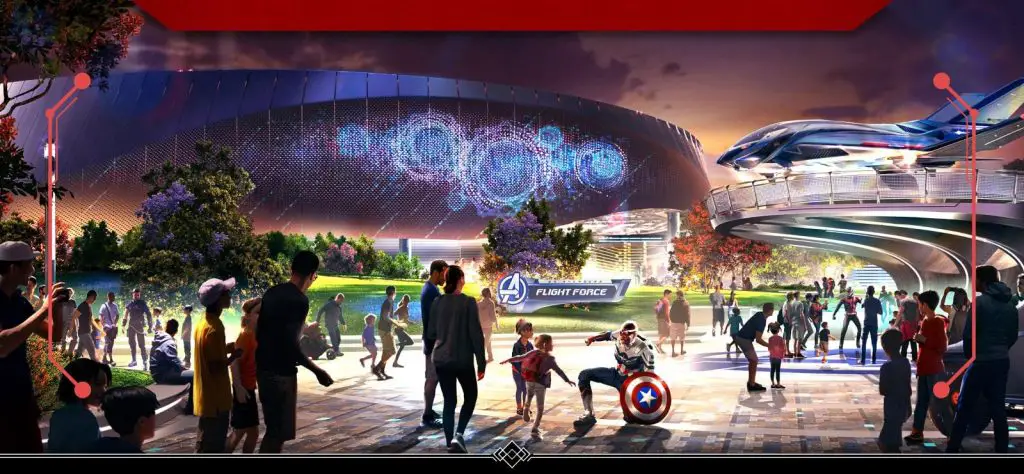 Widescreen Version of Avengers Plaza Disneyland Paris