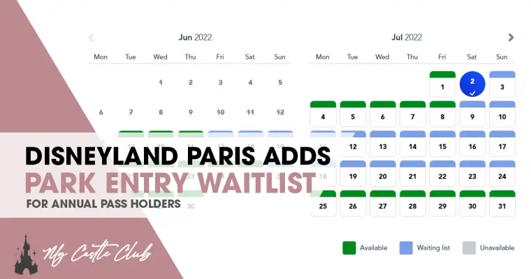 Disneyland Paris Introduces Advanced Registration Waitlist for Annual Passholders