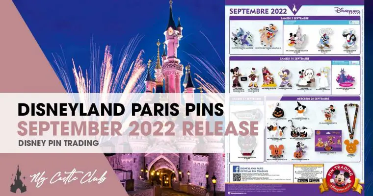 Disneyland Paris September 2022 Pin Release Information