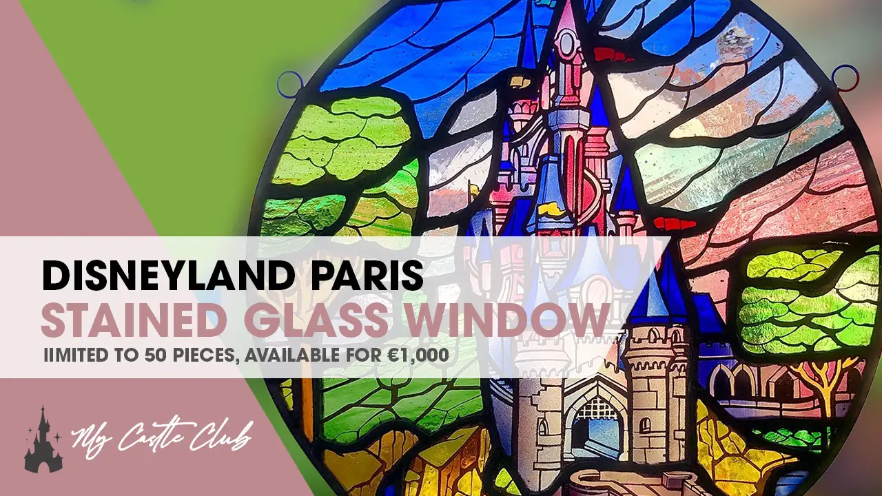 Disneyland Paris Reveals 50 Limited Edition Replicas of Main Street Station Stained Glass Windows Available