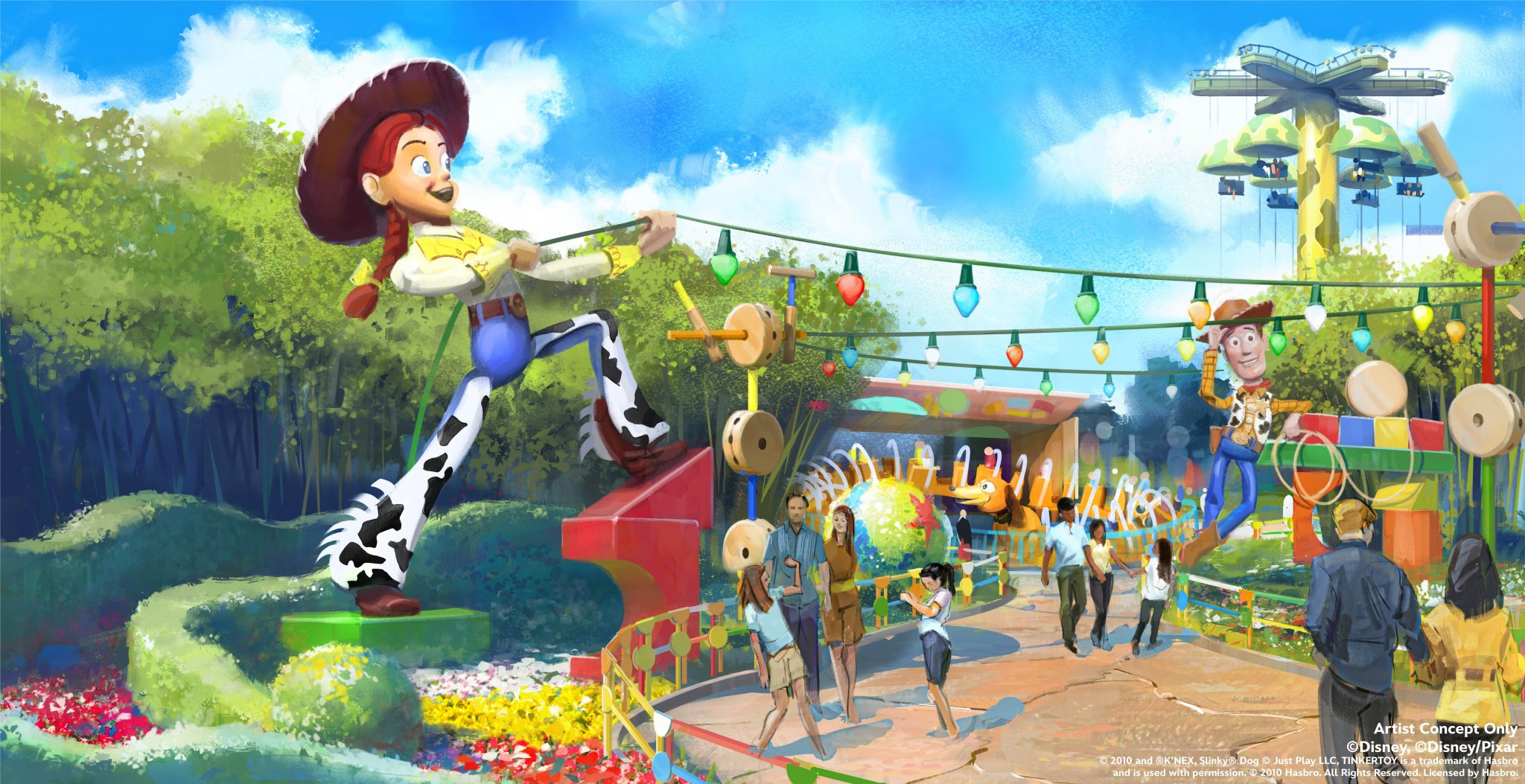 Walt Disney Studios Toy Story Garden Concept Art Revealed at D23