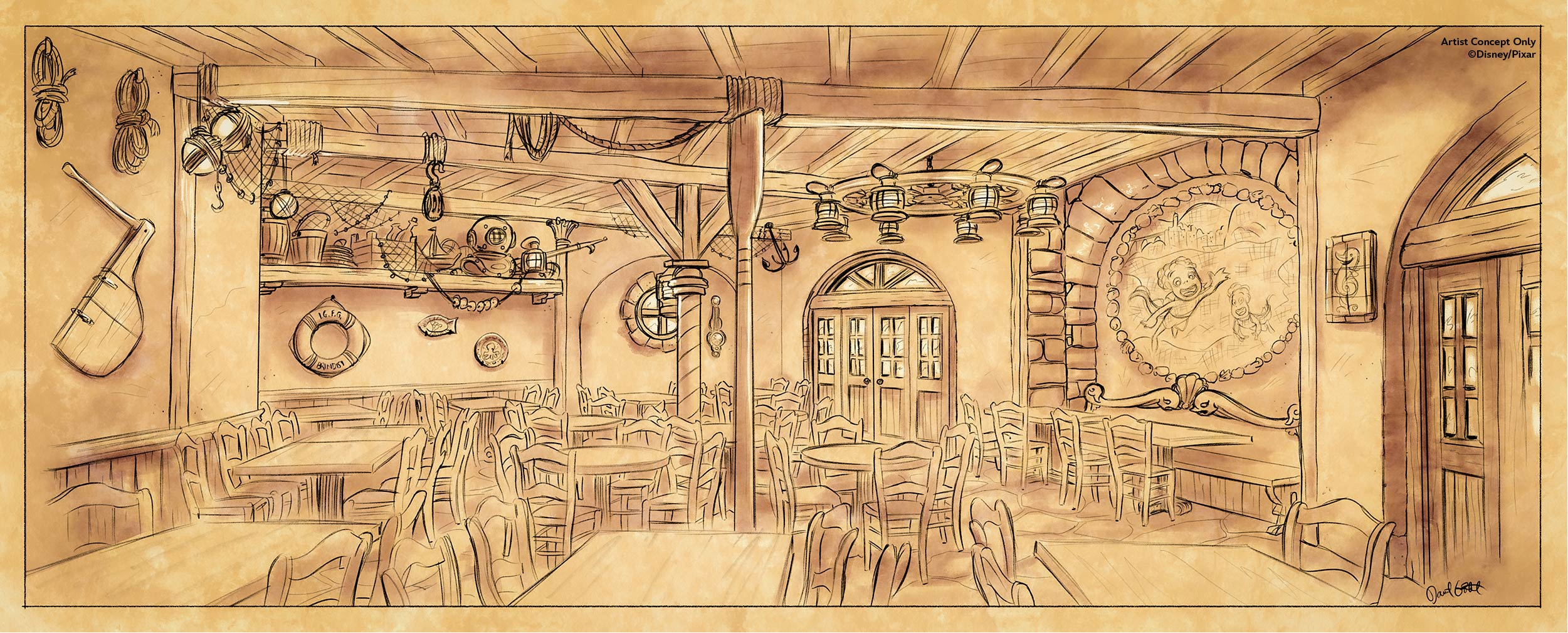 New Luca Inspired Restaurant Area coming to Disneyland Paris