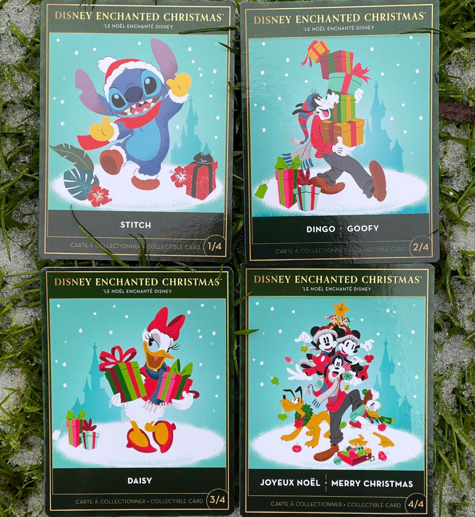 4 Free Disneyland Paris Christmas Collectable Cards Released