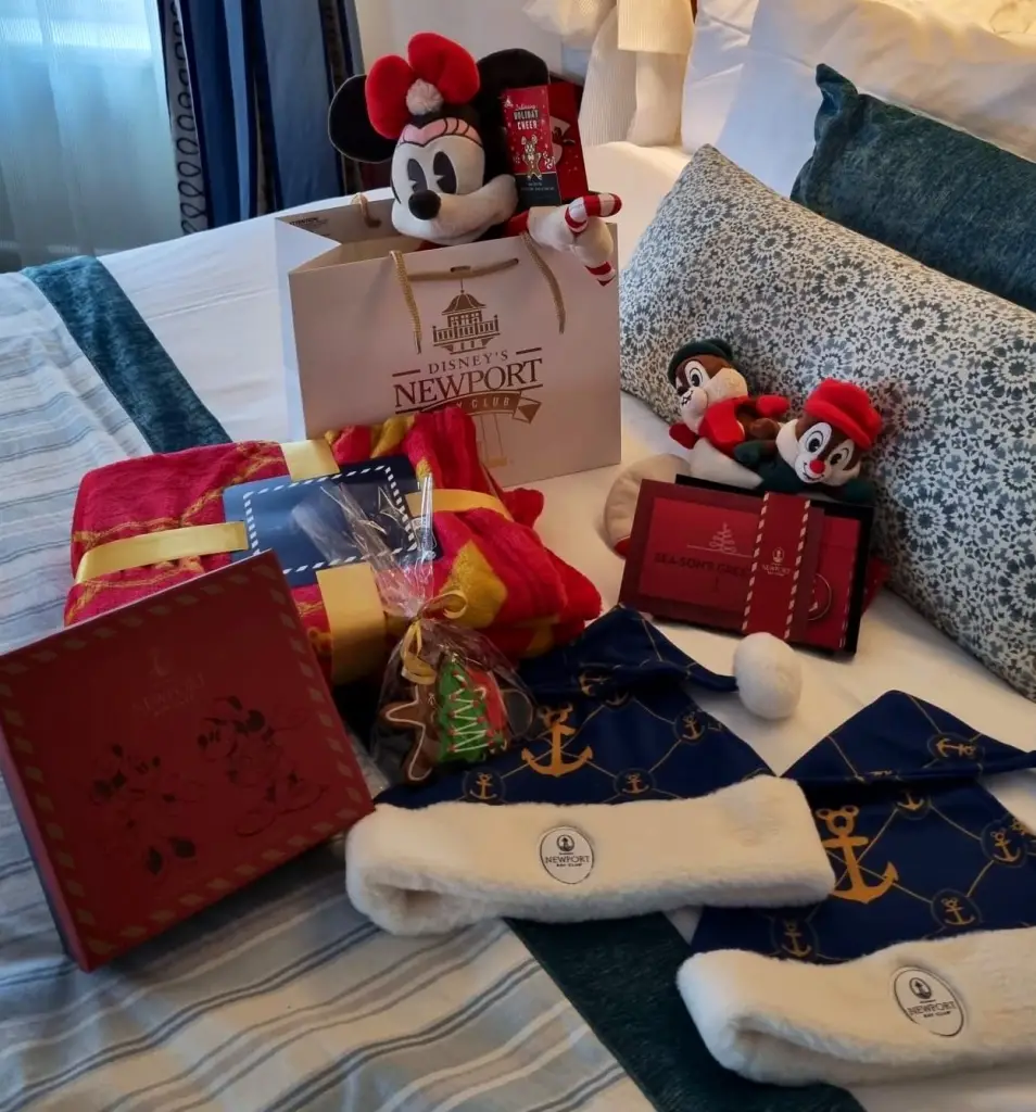 Christmas Room Packages & Presents available for Disneys Newport Bay Club Guests at Disneyland Paris