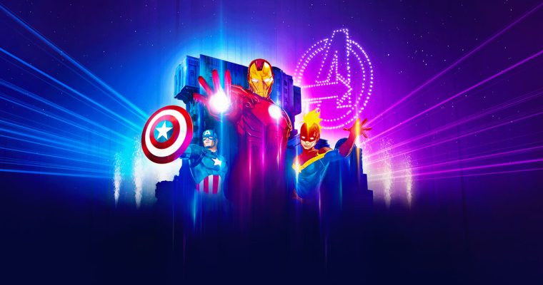 A New MARVEL Drone Show “Avengers: Power the Night” coming to the Walt Disney Studios at Disneyland Paris from January 28th