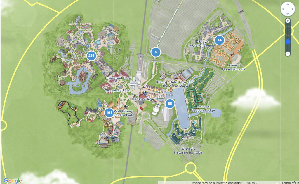 Disneyland Paris Park Map