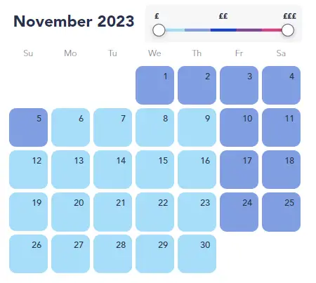 Cheapest dates to visit Disneyland Paris in November