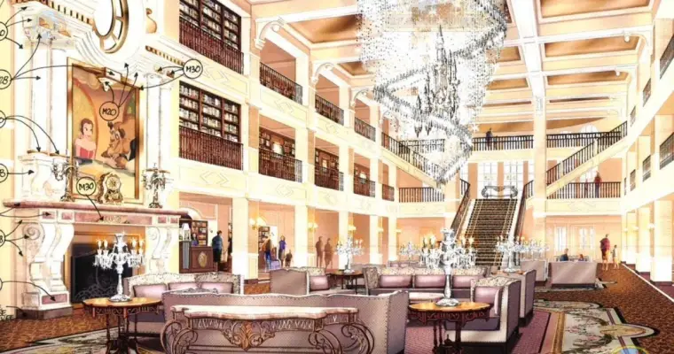 ‘Beauty and the Beast’ Hotel Lobby coming to the Disneyland Hotel at Disneyland Paris