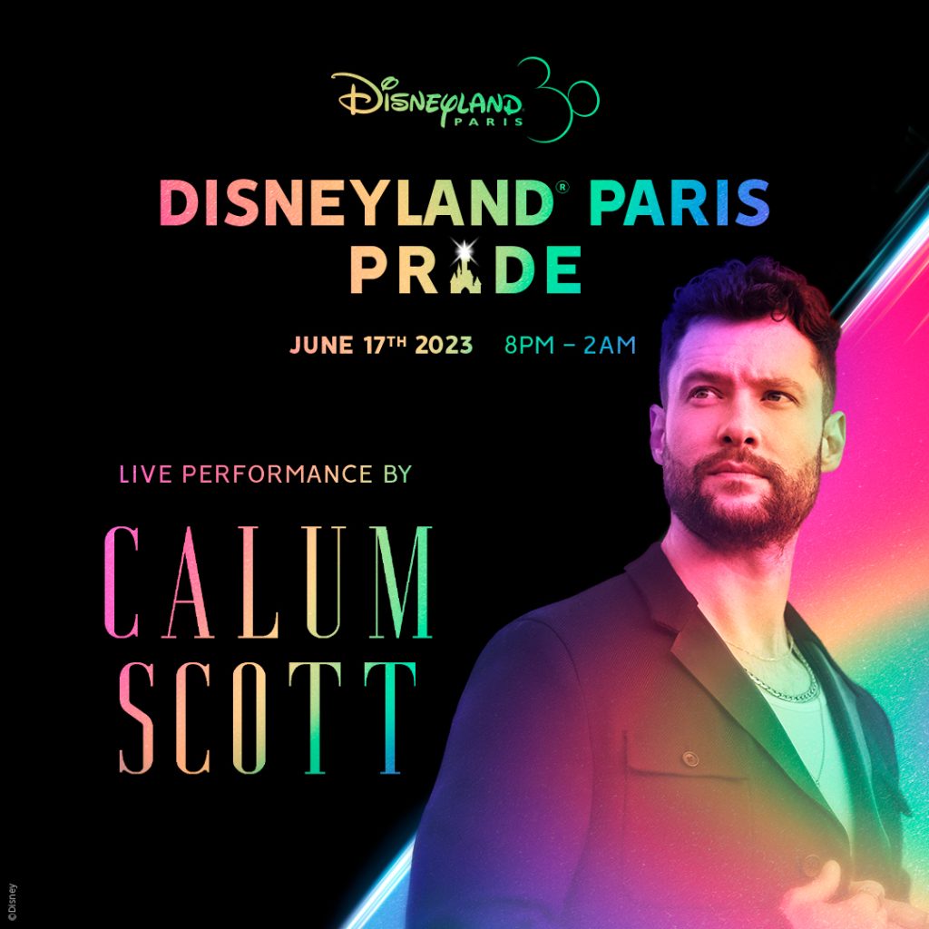 Disneyland Paris Pride 2023 calum scott