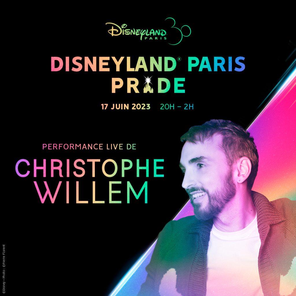 Disneyland Paris Pride 2023 christophe willem