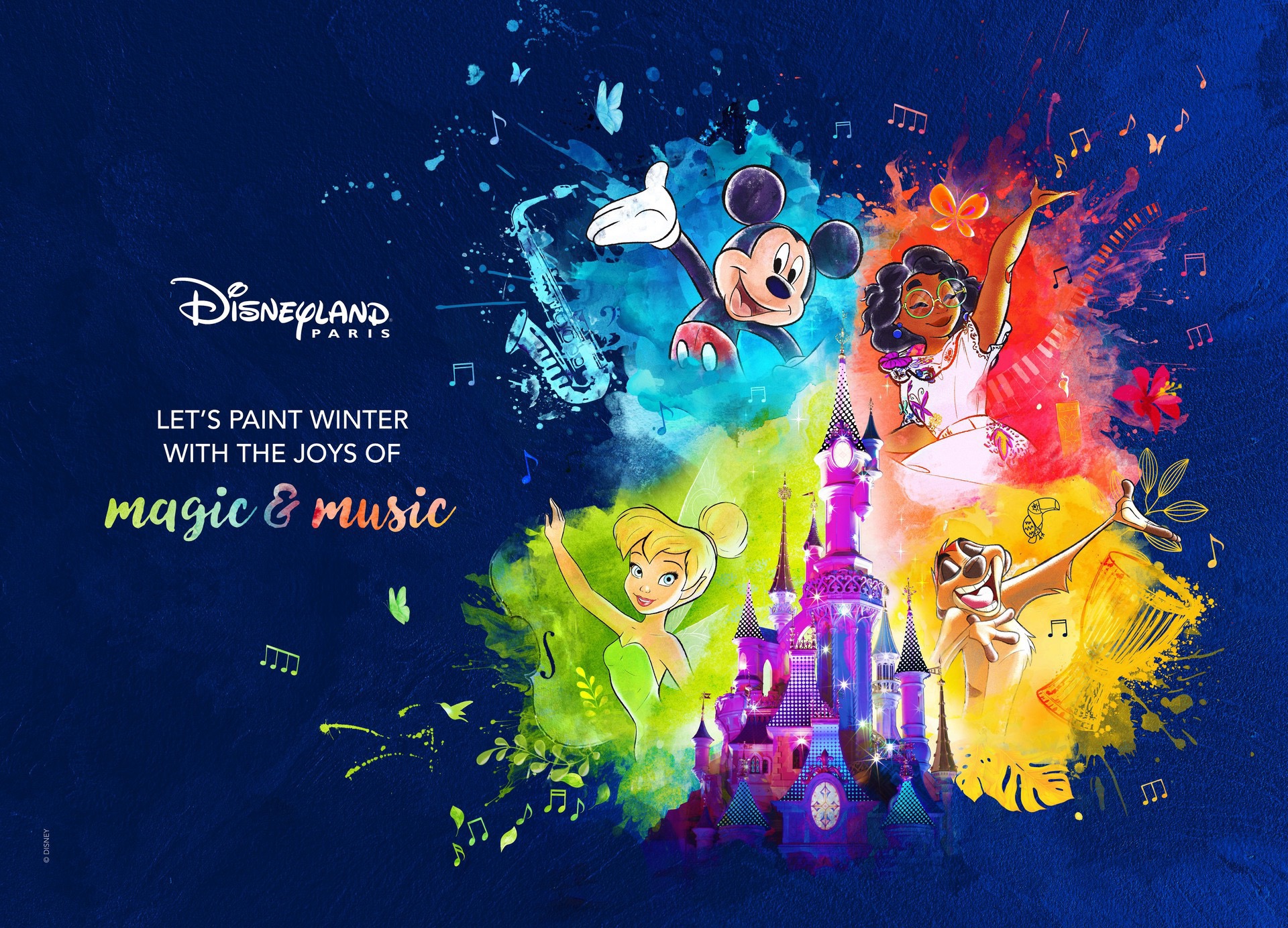 Disney Symphony of Colors: a Burst of Highly Colorful New Experiences at Disneyland Paris from January 8th, 2024